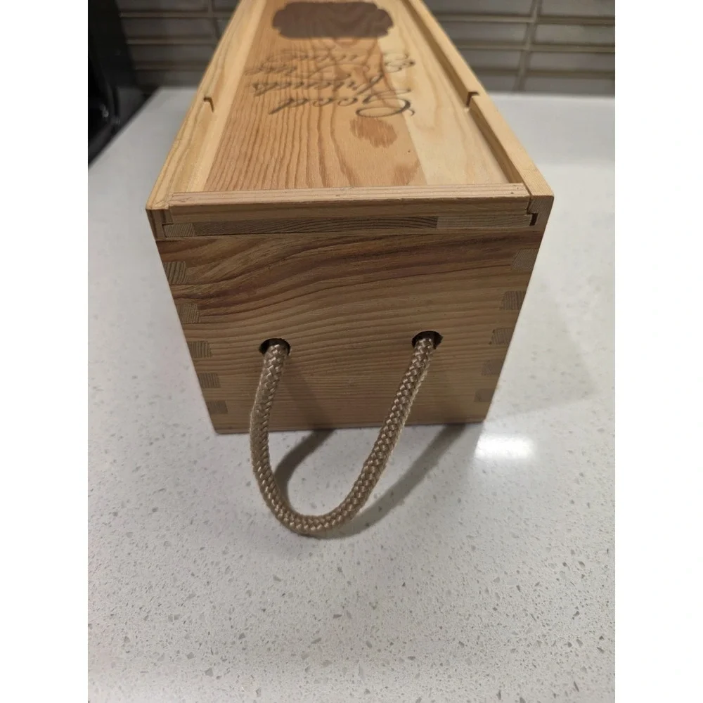 Wine Packaging Wooden Wine Box Gift Box Natural Wood Box Slide Opening